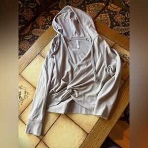 Fabletics Light Gray Women's Hoodie